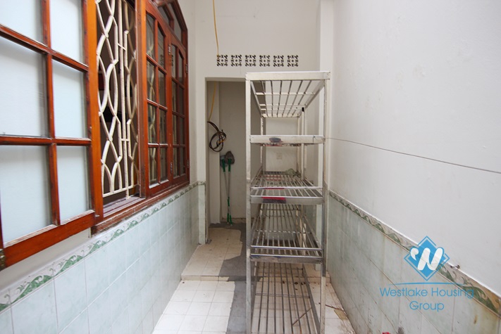 Unfurnished house for rent in Truc Bach area.