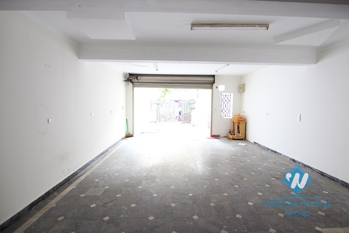 Unfurnished house for rent in Truc Bach area.