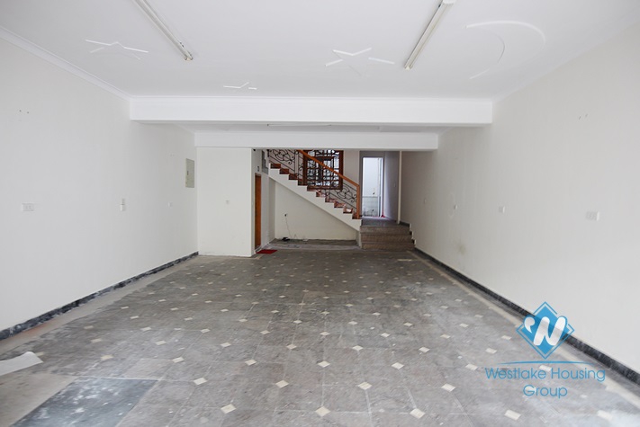 Unfurnished house for rent in Truc Bach area.