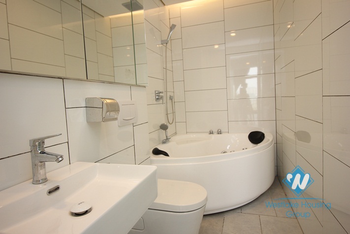 A elegant duplex style apartment with 1 bedroom for rent in Ba Dinh