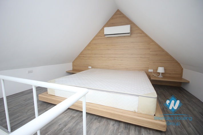 A elegant duplex style apartment with 1 bedroom for rent in Ba Dinh