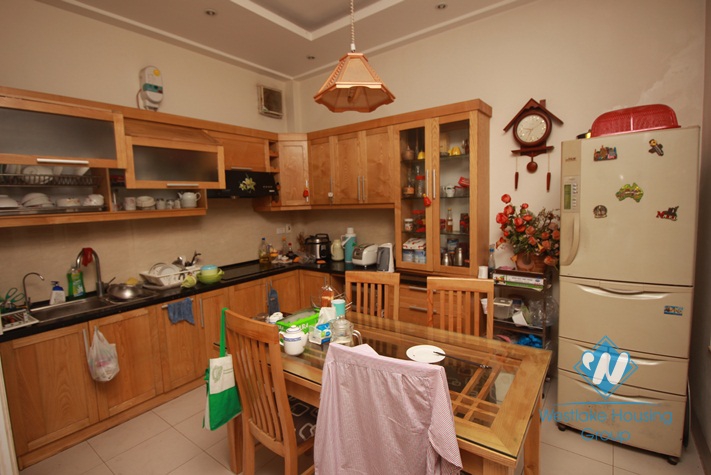 A nice and quiet house with 4 bedrooms for rent in Ba Dinh District
