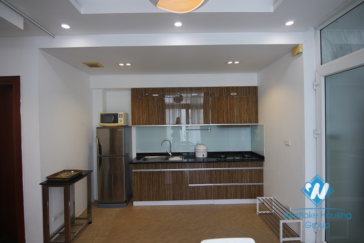 Bright studio apartment for rent in Dang Thai Mai st, Quang An ward, Tay Ho District 