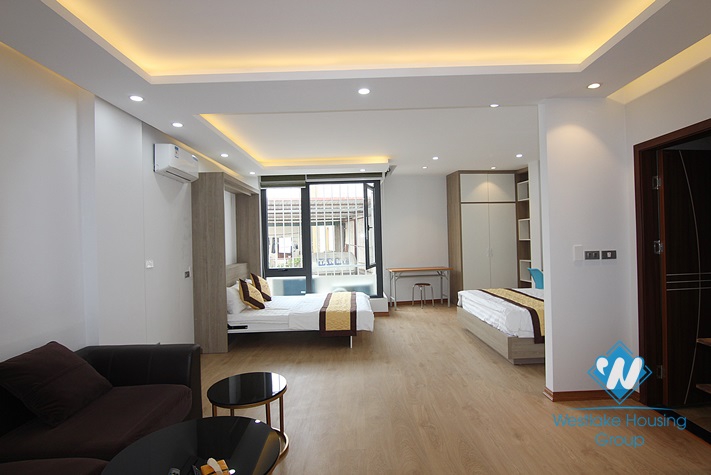 Brand new with modern furniture - Studio apartment for rent in Nguyen Khac Hieu st, Truc Bach area 