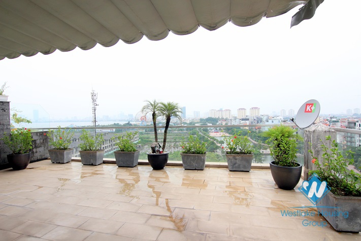 Duplex apartment with 3 bedrooms for rent in Trinh Cong Son st, Tay Ho District 