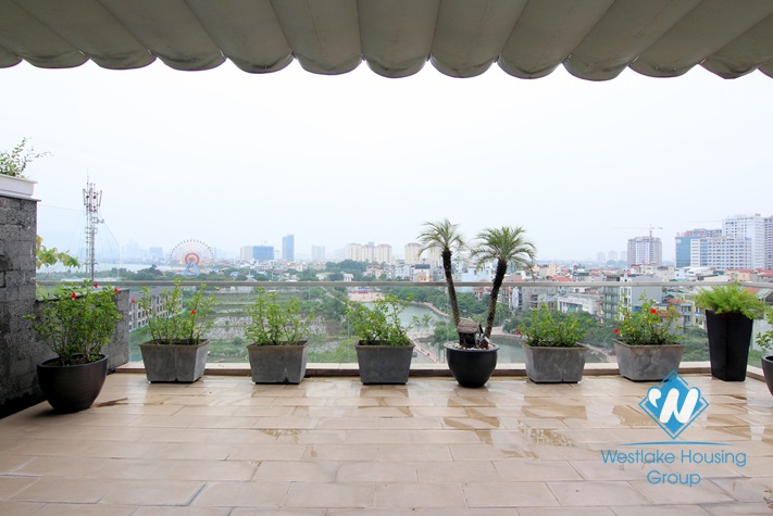 Duplex apartment with 3 bedrooms for rent in Trinh Cong Son st, Tay Ho District 