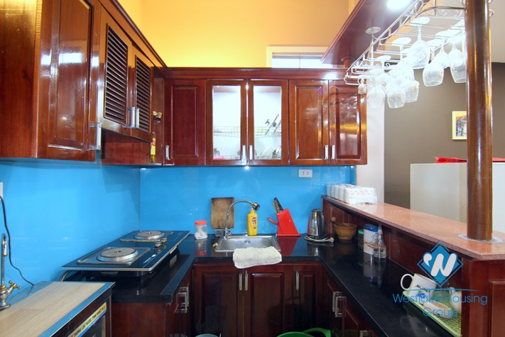 Cheap three bedrooms house for rent in Au Co street, Tay Ho, Ha noi