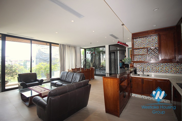 Lake view and spacious apartment for rent in Vu Mien st, Tay Ho, Ha Noi