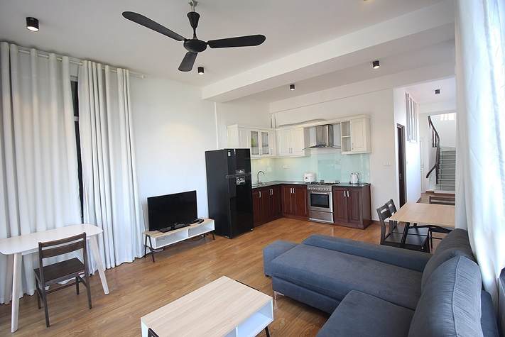 Good valued duplex apartment for lease on Au Co street, Tay Ho, Hanoi