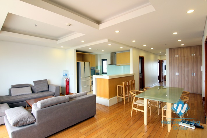 Duplex apartment with 3 bedrooms for rent in Trinh Cong Son st, Tay Ho District 