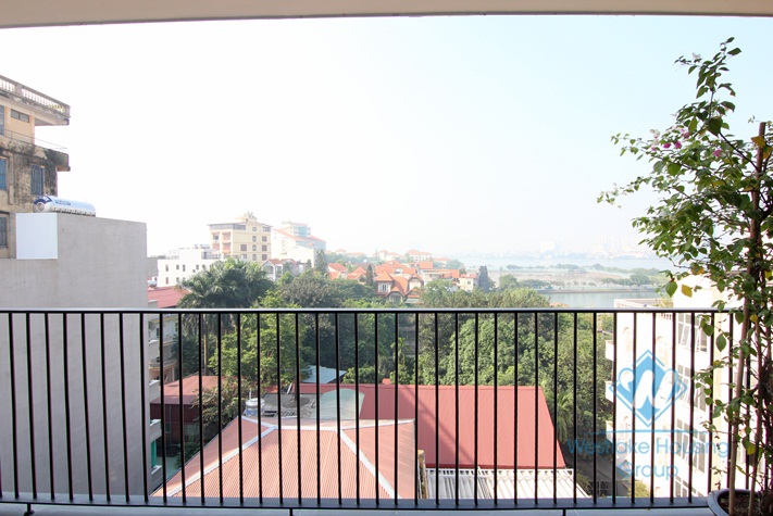A 2 bedroom lake view apartment for rent on To Ngoc Van street