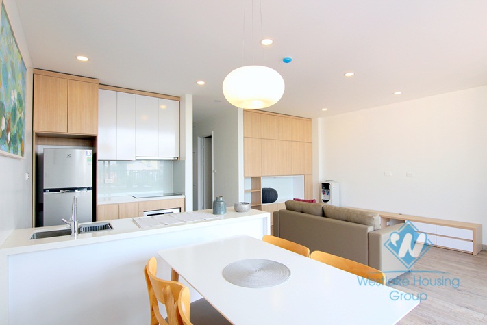 A 2 bedroom lake view apartment for rent on To Ngoc Van street