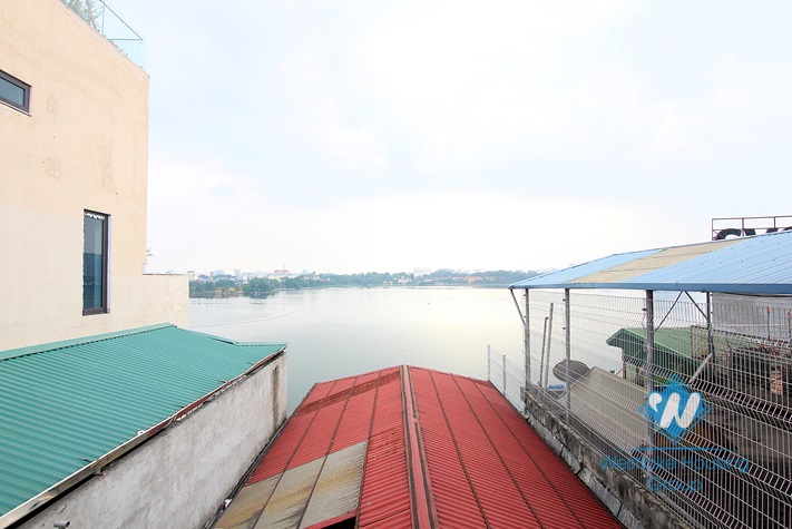 A brand new 2 bedrooms apartment with lake view for rent in Yen Phu village.