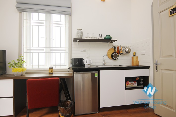 Studio with nicely decorated for rent in Dong Da area.