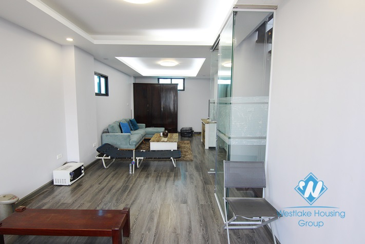 A newly studio with big balcony for rent in Tay Ho area.