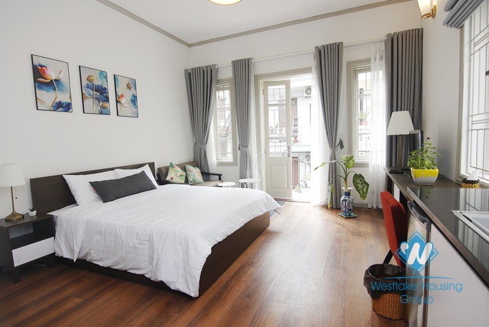 Studio with nicely decorated for rent in Dong Da area.