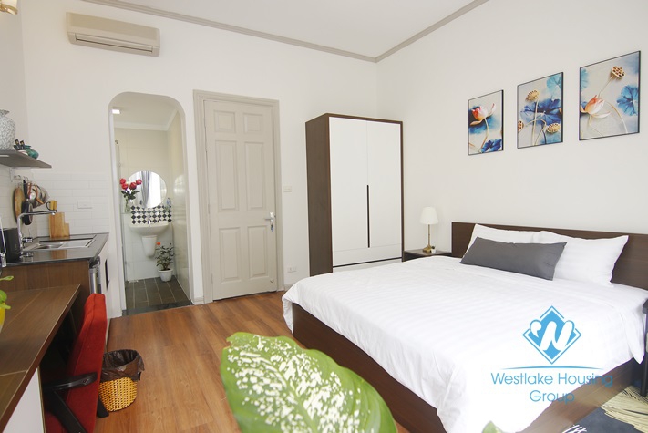 Studio with nicely decorated for rent in Dong Da area.