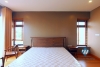 Bedroom with view to Westlake apartment for rent  in Tay Ho district.