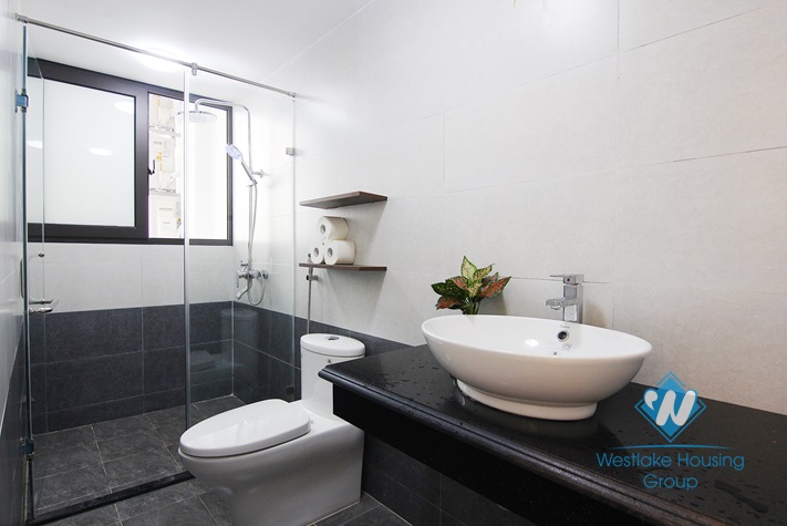 A brand new 2 bedrooms apartment with lake view for rent in Yen Phu village.
