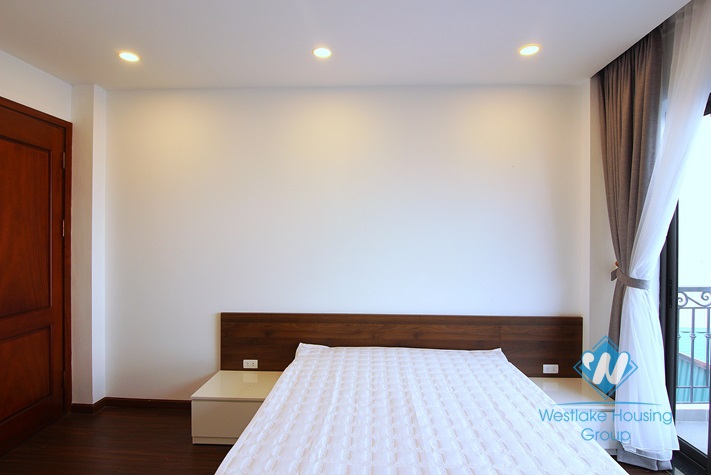 A brand new 2 bedrooms apartment with lake view for rent in Yen Phu village.