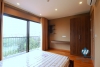 Bedroom with view to Westlake apartment for rent  in Tay Ho district.