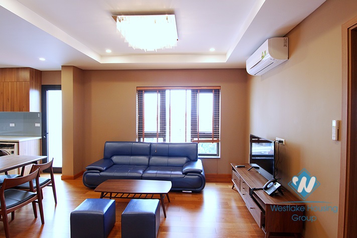 Bedroom with view to Westlake apartment for rent  in Tay Ho district.