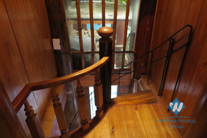 A unique- style house beautiful large garden for rent in Ba Dinh district