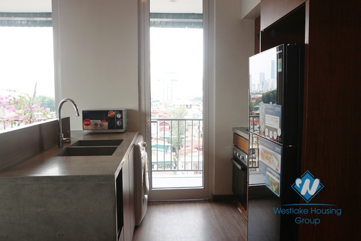 A charming and newly-finished 3 bedroom apartment for rent on Kim Ma Street