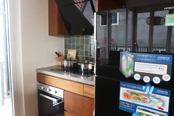 A charming and newly-finished 3 bedroom apartment for rent on Kim Ma Street