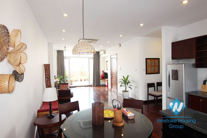 Two bedrooms with big balcony for rent in Tay Ho district, Ha Noi
