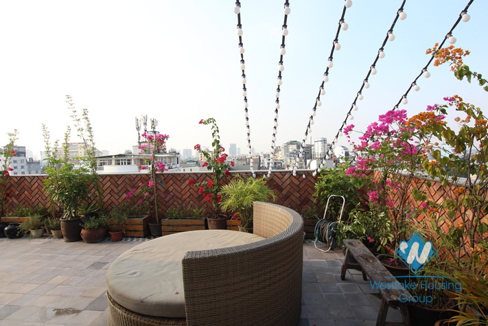 Two bedrooms with big balcony for rent in Tay Ho district, Ha Noi
