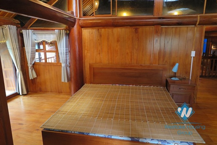 A unique- style house beautiful large garden for rent in Ba Dinh district