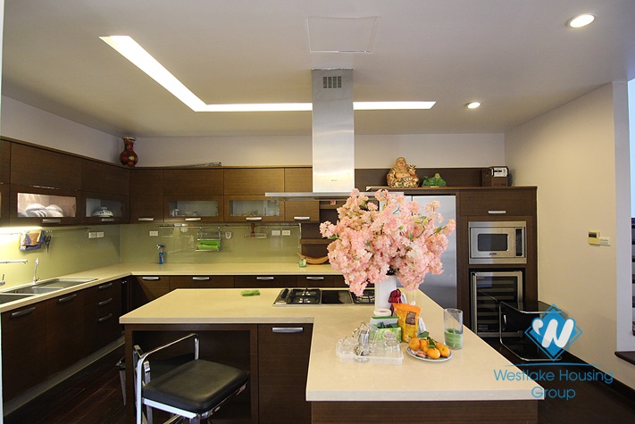 Gorgeous house with big living room in Westlake Tay Ho, Hanoi, Vietnam area for rent 