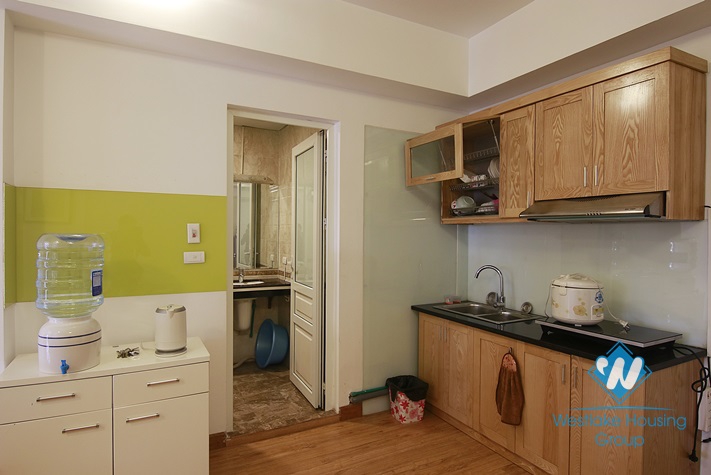 Spacious one bedroom rooftop apartment for rent in Dong Da, Hanoi