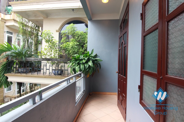 Unfurnished with good quality house for rent in Au Co st, Tay Ho District 