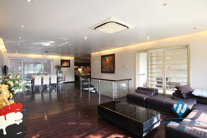 Gorgeous house with big living room in Westlake Tay Ho, Hanoi, Vietnam area for rent 