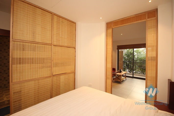 A beautiful 1 bedroom apartment with little balcony for rent on Ngoc Thuy, Long Bien