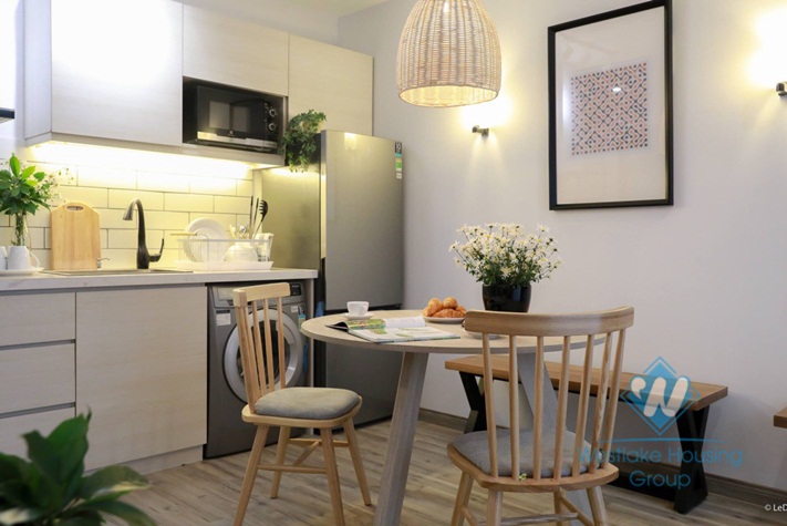 Modern decor and furnished 2 bedroom apartment for rent in Dong Da, Hanoi
