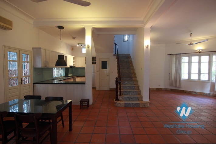 A nice house with big yard for rent in Tay ho, Ha noi