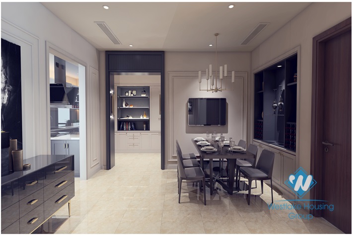 A superb and wonderful 3 bedroom apartment for rent in Ciputra Compound