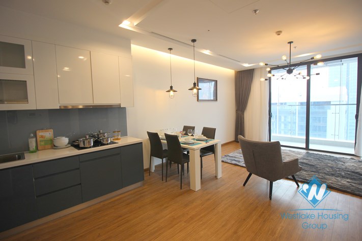 Nice high floor two bedrooms apartment for rent in Vinhome Metropolis, Ba Dinh district, Ha Noi