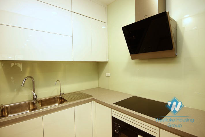 Morden and brand new 2 bedrooms apartment for rent in Van Ho 3, Hai Ba Trung, Ha Noi.