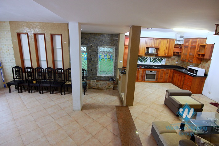 Nice house with a yard in To Ngoc Van, Tay Ho