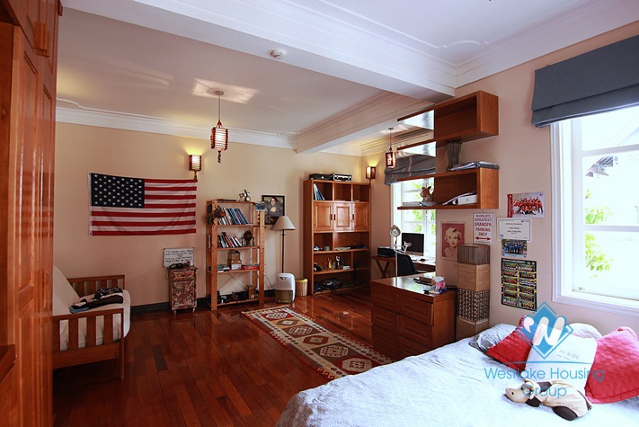 Upgraded house in good quality and 5 bedrooms for rent in Westlake Tay ho, Hanoi, Vietnam