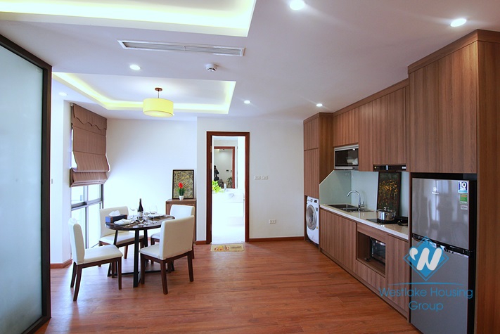 Bright and Morden 3 bedrooms apartment for rent close to Quang An street, Tay Ho district.