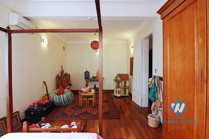 Upgraded house in good quality and 5 bedrooms for rent in Westlake Tay ho, Hanoi, Vietnam