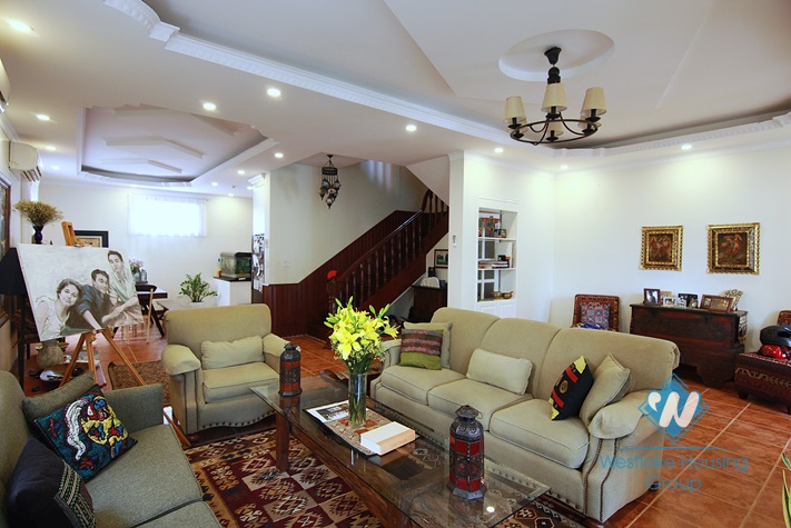 Upgraded house in good quality and 5 bedrooms for rent in Westlake Tay ho, Hanoi, Vietnam
