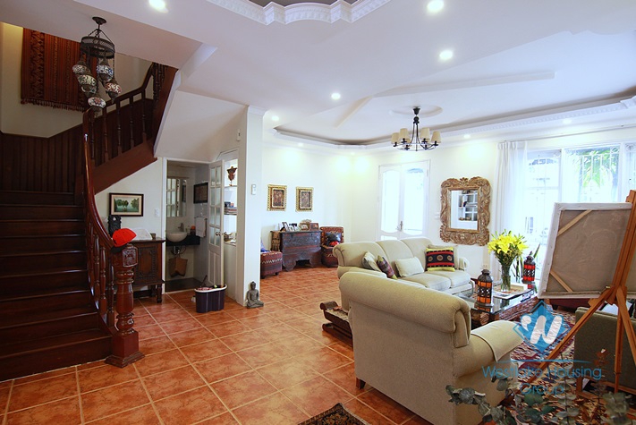 Upgraded house in good quality and 5 bedrooms for rent in Westlake Tay ho, Hanoi, Vietnam