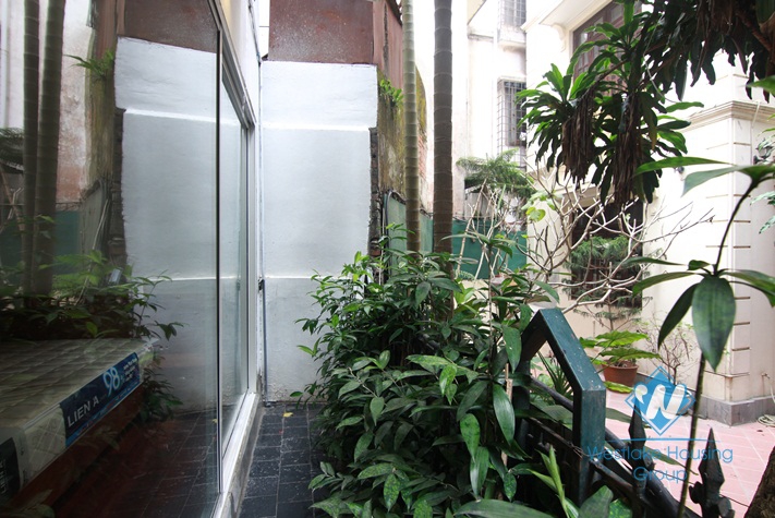 A cozy and  elegant apartment on the ground floor for rent in Dang Thai Mai