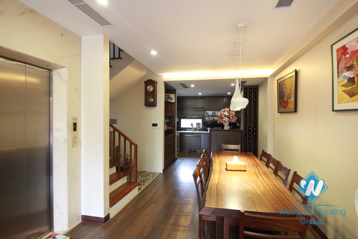 Modern with fully furnished house for rent in Tay Ho District 